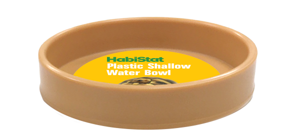 HabiStat runde Kunststoff Wasserschale flach 13x13x2,5cm