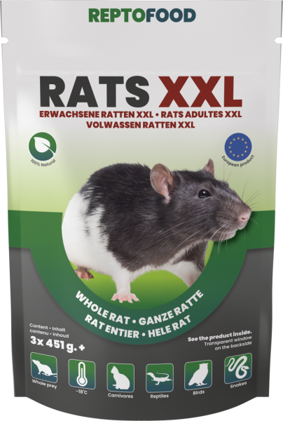 REPTO Food Ratten XXL 451- 550g, 3 Stück