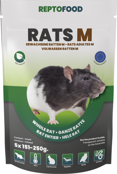REPTO Food Ratten M 151- 250g, 5 Stück