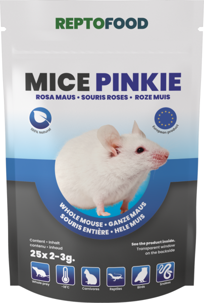 REPTO Food Mäuse Pinkie 2-3g, 25 Stück
