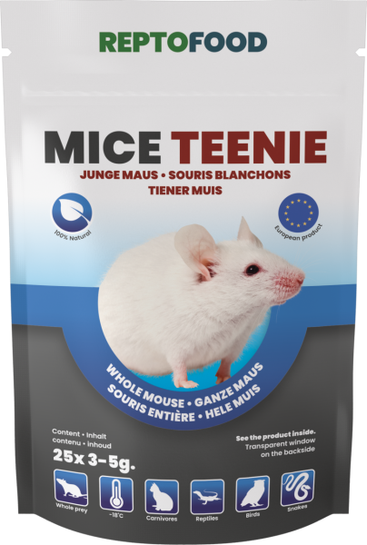 REPTO Food junge Mäuse 3-5g, 25 Stück