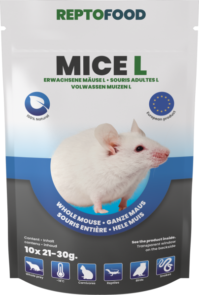 REPTO Food Mäuse L 21-30g, 10 Stück