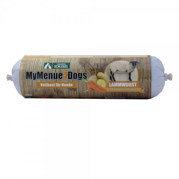 Lammwurst mit Kartoffel und Karotten 800g