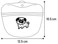 Leckerli-Tasche Welpe diverse Farben