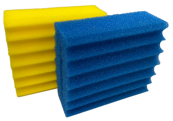 Superfish Ersatzschämme 2x blau und 2x gelb, Pond Clear PRO 18/36000