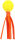 Lipa TPR Ball gelb/orange 21 x 6,4 x 6,4cm