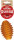 Gummi Rubba Rugby mit Stacheln, braun 10,5 x 7,2 x 7,2cm