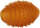 Gummi Rubba Rugby mit Stacheln, braun 10,5 x 7,2 x 7,2cm