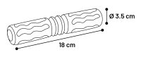 Gummi Rubba Stick, braun 18 x 3,5 x 3,5cm