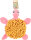 Schnüffelteppich Morgano Schildkröte ocker/rosa 38 x 39 x 6,5cm