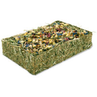 JR FARM Heu-Schale mit Blüten 100g