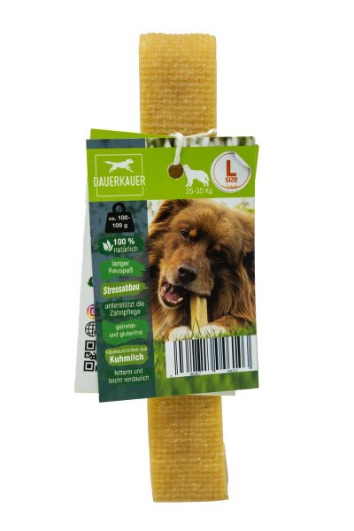 Dauerkauer Käsekauknochen L für Hunde von 15-20kg