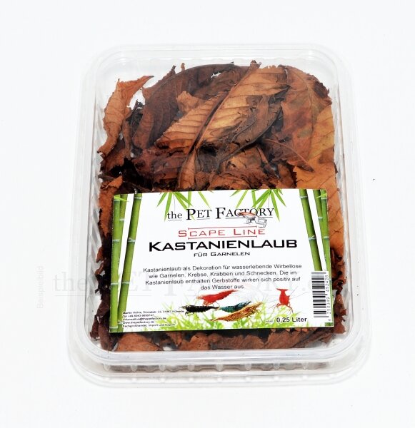The Pet Factory Kastanienlaub für Garnelen 250ml