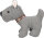 Britta Schnauzer grau 10 x 22,5 x 20cm