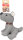 Britta Schnauzer grau 10 x 22,5 x 20cm