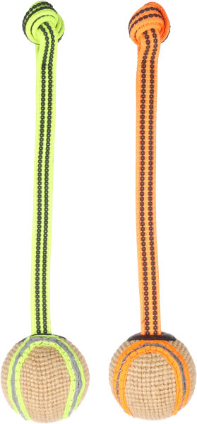 Zerrseil Jura + Ball reflektierend 33 x 7 x 7cm, diverse Farben