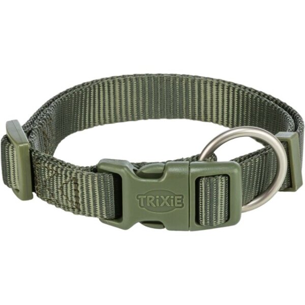 Trixie Premium Halsband, XXS-XS: 15-25cm/10mm, olivgrün