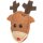 Xmas Elch und Lebkuchenmann, Filz, 8 cm, 2ST.