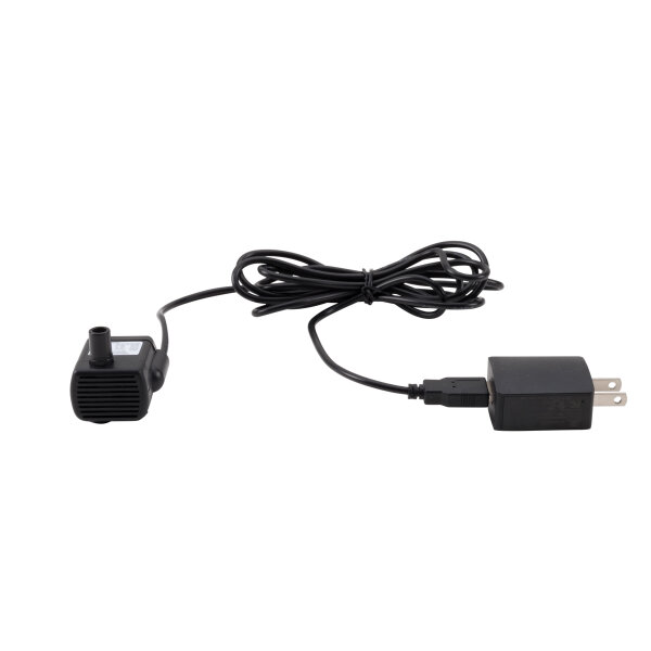 Catit/Dogit Ersatzpumpe inkl. USB Netzteil mit EU Plug für Trinkbrunnen (91400, 73651, 50023, 50761, 55600, 50050, 50053)
