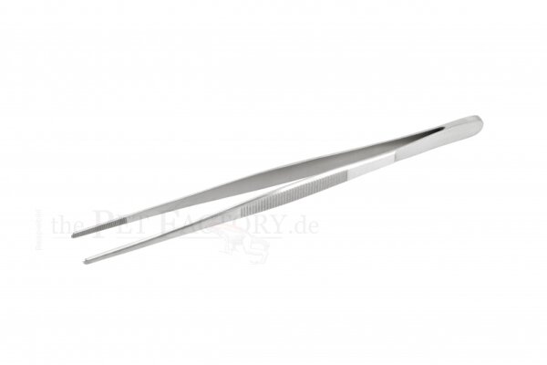 Futterpinzette Edelstahl 20cm, gerade