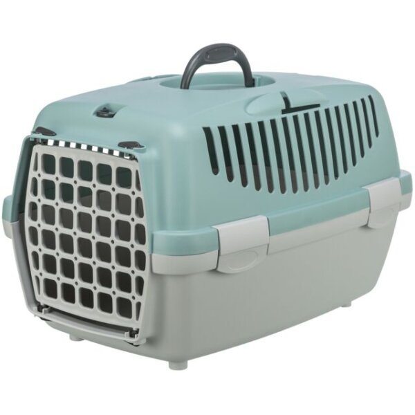 Trixie Transportbox Capri1, XS: 32 x 31 x 48 cm, hellgrau/salbei