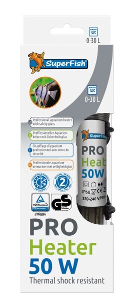 Superfish PRO Heizer 50 Watt 20-50L (17cm)