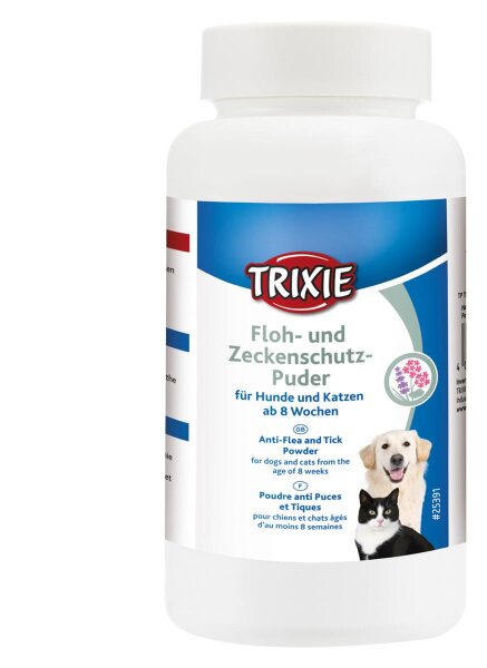 Trixie Floh- und Zeckenschutz Puder für Hunde und Katzen 150g