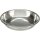 Trixie Napf-Set, flach, Melamin/Edelstahl, 2 x 0,2l Ø 13cm/27 x 3 x 14cm, weiß
