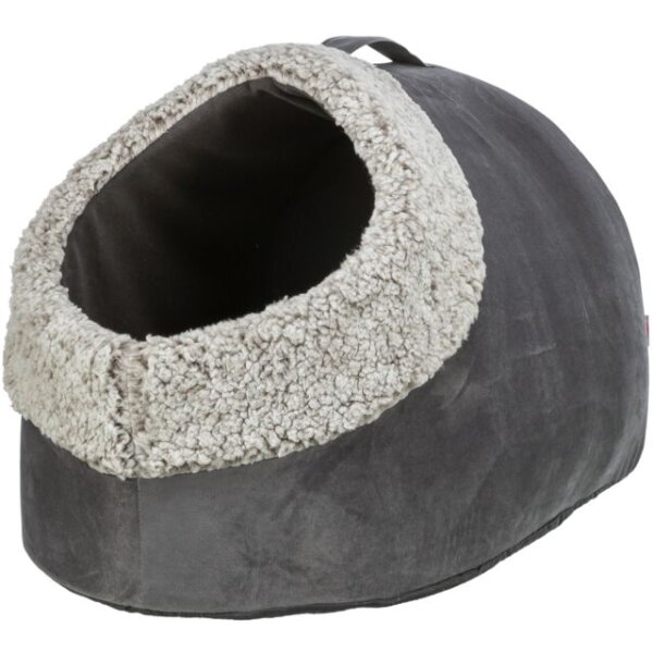 Trixie Höhle Calida mit wärmereflektierender Einlage, 50 x 30 x 35cm, grau/weiß-schwarz