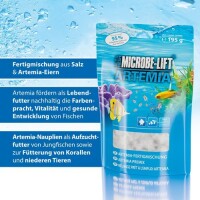 Micrrobe-Lift Artemia, Fertigmischung aus Artemia Eiern & Salz 195g