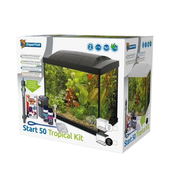 Superfish Start 50 (44x27x38cm) Tropical Kit, schwarz