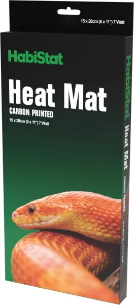 HabiStat Heat Mat, Carbon Printed, Heizmatte 15x28cm 7 Watt