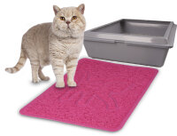 Vorleger für Katzentoiletten Rosie Fuchsie 35 x 48cm