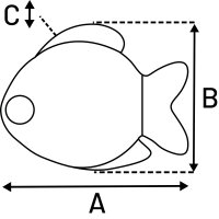 Leckmatte Nunu Fisch türkis 24 x 30,5cm