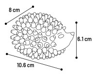 Spielzeug Prikki Igel 8 x 10,6 x 6,1cm diverse Farben