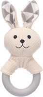 Spielzeug Welpe Rabbo Kaninchen mit Ring weiß 10 x 6,5 x21,2cm