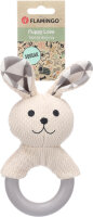 Spielzeug Welpe Rabbo Kaninchen mit Ring weiß 10 x 6,5 x21,2cm