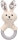 Spielzeug Welpe Rabbo Kaninchen mit Ring weiß 10 x 6,5 x21,2cm