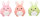 Spielzeug Welpe Rabbo Kaninchen mit Ring weiß 10 x 6,5 x21,2cm, diverse Farben