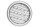 Lüftungsgitter 43/ 50mm, silber