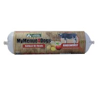 Rindswurst mit Kartoffel, Apfel, Hüttenkäse 800g