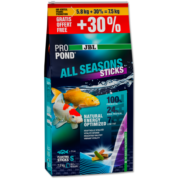 JBL ProPond All Seasons Sticks 5,8kg +30% gratis= 7,5kg (42L)