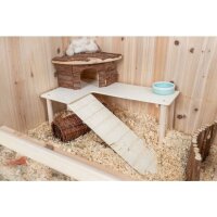 Trixie Plattform mit Rampe, Mäuse/Hamster, Holz, 47 x 25  x 30cm