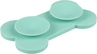 Leckmatte Yummee Silikon Knochen minzgrün S 15cm