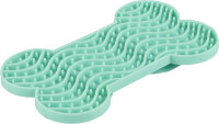Leckmatte Yummee Silikon Knochen minzgrün S 15cm