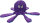 Franne Oktopus violett, 57 x 57 x 19cm, diverse Sorten