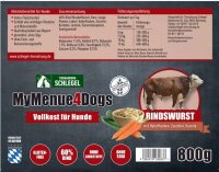 Rindswurst mit Haferflocken, Zucchini und Karotten 800g