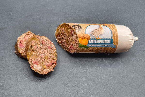 Entenwurst (Ente mit Süßkartoffel und Zuchini) 800g
