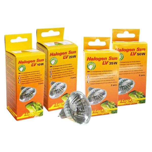 Lucky Reptile Halogen Sun LV 20W Doppelpackung G5.3 Fassung