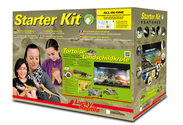 Lucky Reptile Starter Kit 80cm (80x40x52cm) "Landschildkröte" schwarz